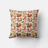 Mit Monogramm Herbstbelästigung Orange Green Decke Kissen (Rückseite)