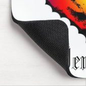 Mit Monogramm Herz mousepad (Ecke)