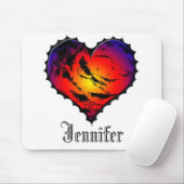 Mit Monogramm Herz mousepad (Mit Mouse)