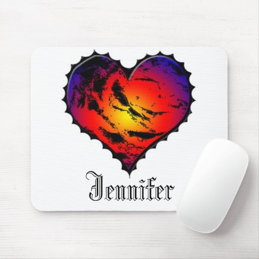 Mit Monogramm Herz mousepad (Mit Mouse)