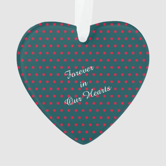 Mit Monogramm Herz Personalisierte Weihnachtsfeier Ornament (Rückseite)