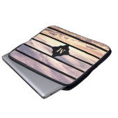 Mit Monogramm Himmelsszene Laptopschutzhülle (Vorne Knopf)