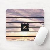Mit Monogramm Himmelsszene Mousepad (Mit Mouse)