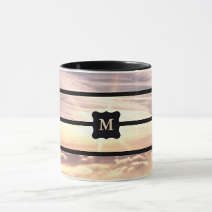 Mit Monogramm Himmelsszene Tasse