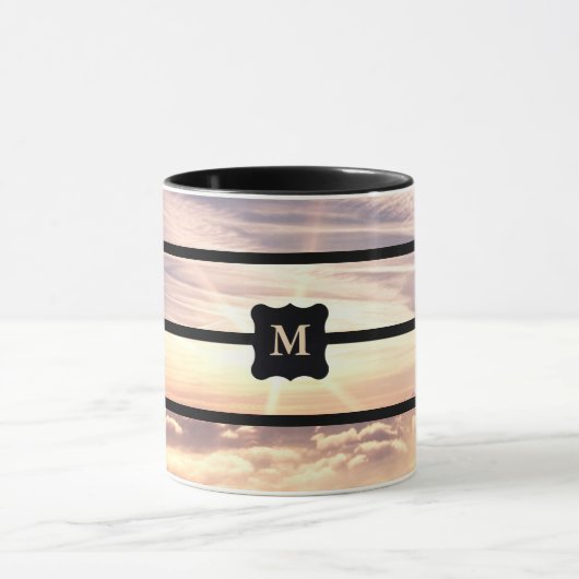 Mit Monogramm Himmelsszene Tasse (Zentrum)