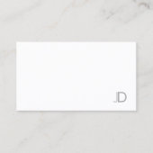 Mit Monogramm, hoch entwickeltes, modernes Design  Visitenkarte (Vorderseite)
