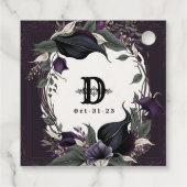 mit Monogramm Hochzeit Geschenkanhänger (Rückseite)