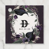 mit Monogramm Hochzeit Geschenkanhänger (Vorderseite)