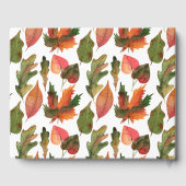 Mit Monogramm Hochzeit im Herbst Herbst neu Gästebuch (Rückseite)