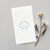 Mit Monogramm Hochzeit mit Blumen und Weiß Serviette