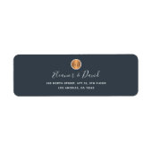 Mit Monogramm Hochzeit mit elegantem Marinemoldgol (Vorne)