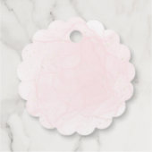 Mit Monogramm Hochzeit mit Gold Geschenkanhänger (Rückseite)