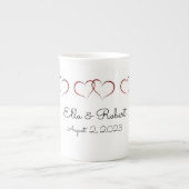 Mit Monogramm Hochzeit oder Jahrestag Tasse (Vorderseite)