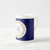 Mit Monogramm Hochzeit Porzellantasse (Vorderseite Rechts)