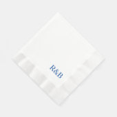 Mit Monogramm Hochzeitscocktail Serviette (Ecke)