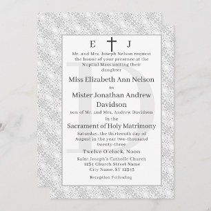 Mit Monogramm Hochzeitseinladung Einladung