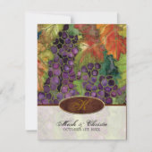 Mit Monogramm Hochzeitseinladung Herbstsohle Einladung (Vorderseite)