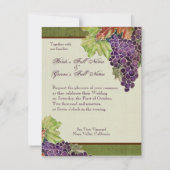 Mit Monogramm Hochzeitseinladung Herbstsohle Einladung (Rückseite)