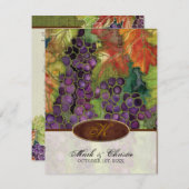 Mit Monogramm Hochzeitseinladung Herbstsohle Einladung (Vorne/Hinten)