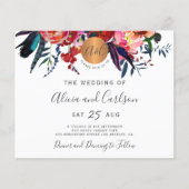 Mit Monogramm Hochzeitseinladung mit Blumenkohl Flyer (Vorne)