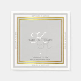 mit Monogramm Hochzeitsempfang Serviette