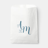 Mit Monogramm Hochzeitsempfehlung Geschenktütchen (Vorderseite)