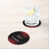 Mit Monogramm Hochzeitspapier-Untersetzer Untersetzer (Vor Ort)