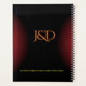 Mit Monogramm Hochzeitsplaner Planer (Rückseite)