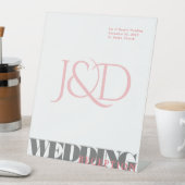 Mit Monogramm Hochzeitszeichen Sockelschild (In Situ)