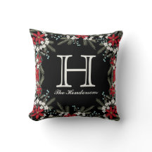 Mit Monogramm Holiday Thema Blumendekor