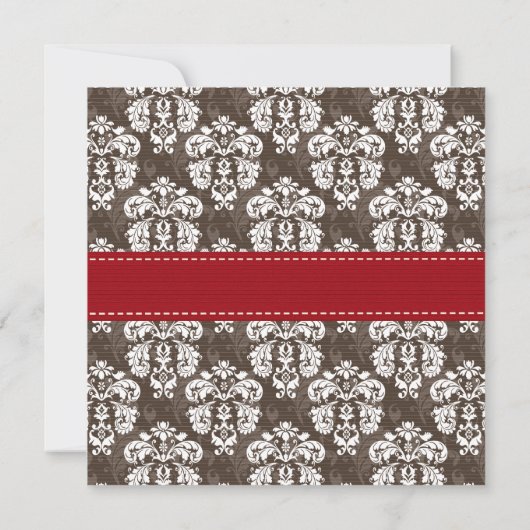 Mit Monogramm Holly-Berry-Party Einladung (Rückseite)