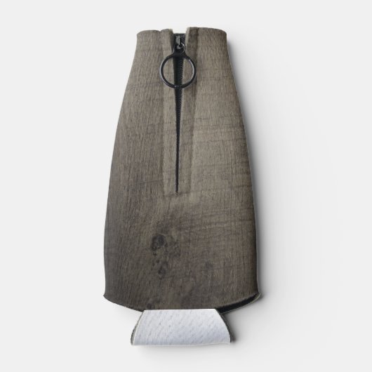 Mit Monogramm Holzlook Flaschenkühler (Rückseite)