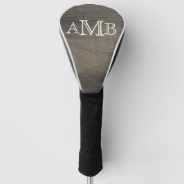 Mit Monogramm Holzlook Golf Headcover