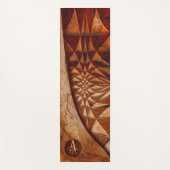 Mit Monogramm Holzmuster Yogamatte (Vorderseite)