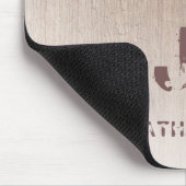 Mit Monogramm Holzschau-Vorlage Mousepad (Ecke)