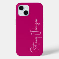 Mit Monogramm Hot Pink