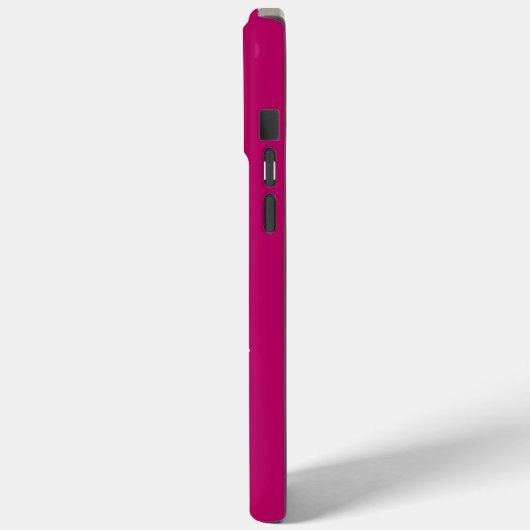 Mit Monogramm Hot Pink Case-Mate iPhone Hülle (Rückseite / Links)
