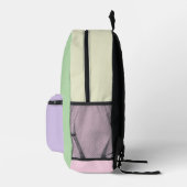 Mit Monogramm Hübsche Farben Moderne Girly Sweet Bedruckter Rucksack (Rechts)