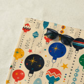 Mit Monogramm hübsche Ornament Retro Strandtuch (Beispiel)