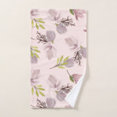 Mit Monogramm hübsches und romantisches Rosa Badhandtuch Set (Handtuch)