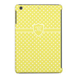 Mit Monogramm Hübsches Weiß auf Gelben Polka Dot Case-Mate iPhone Hülle