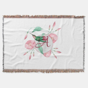 Mit Monogramm Hummingbird Pink Minze Blütendekorat Decke