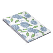 Mit Monogramm Hydrangea Notizblock (Rechte Seite)