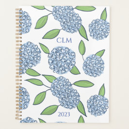 Mit Monogramm Hydrangea-Planer Planer