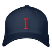 Mit Monogramm I einstellbare Cap Bestickte Kappe (Vorderseite)