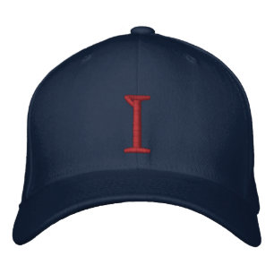 Mit Monogramm I einstellbare Cap Bestickte Kappe