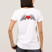 Mit Monogramm I Liebe Sie Valentinstag T - Shirt (Rückseite)