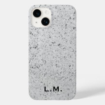 Mit Monogramm Illustrierter Beton iPhone-Fall