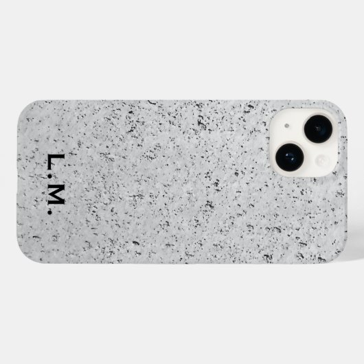 Mit Monogramm Illustrierter Beton iPhone-Fall Case-Mate iPhone Hülle (Rückseite (Horizontal))