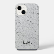 Mit Monogramm Illustrierter Beton iPhone-Fall